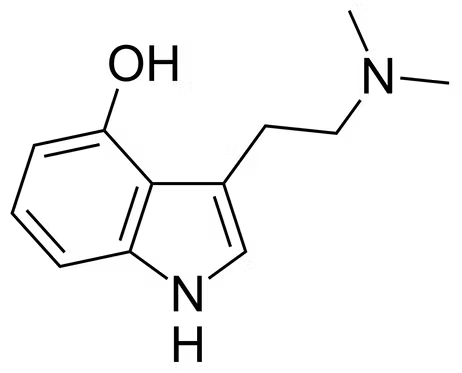 Estructura molecular de la Psilocina